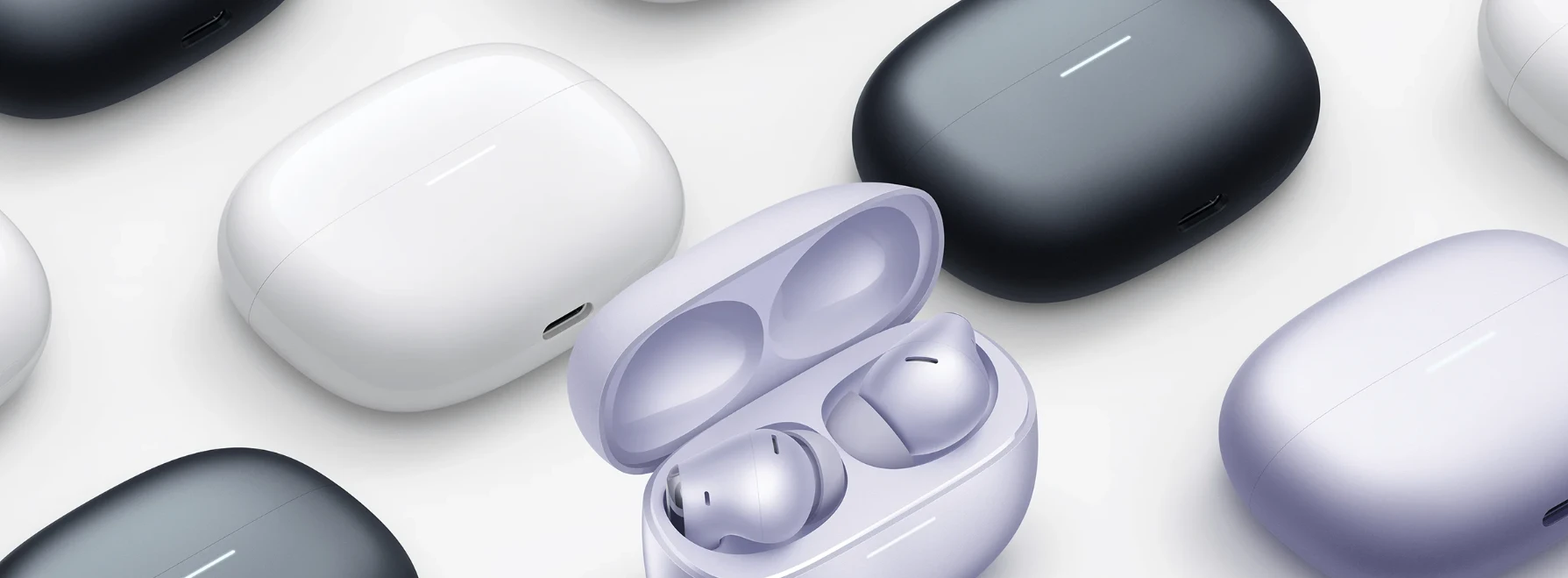 Ausinės Xiaomi Redmi Buds 6 Pro, Baltos spalvos aprašymas - Prekės nuotrauka
