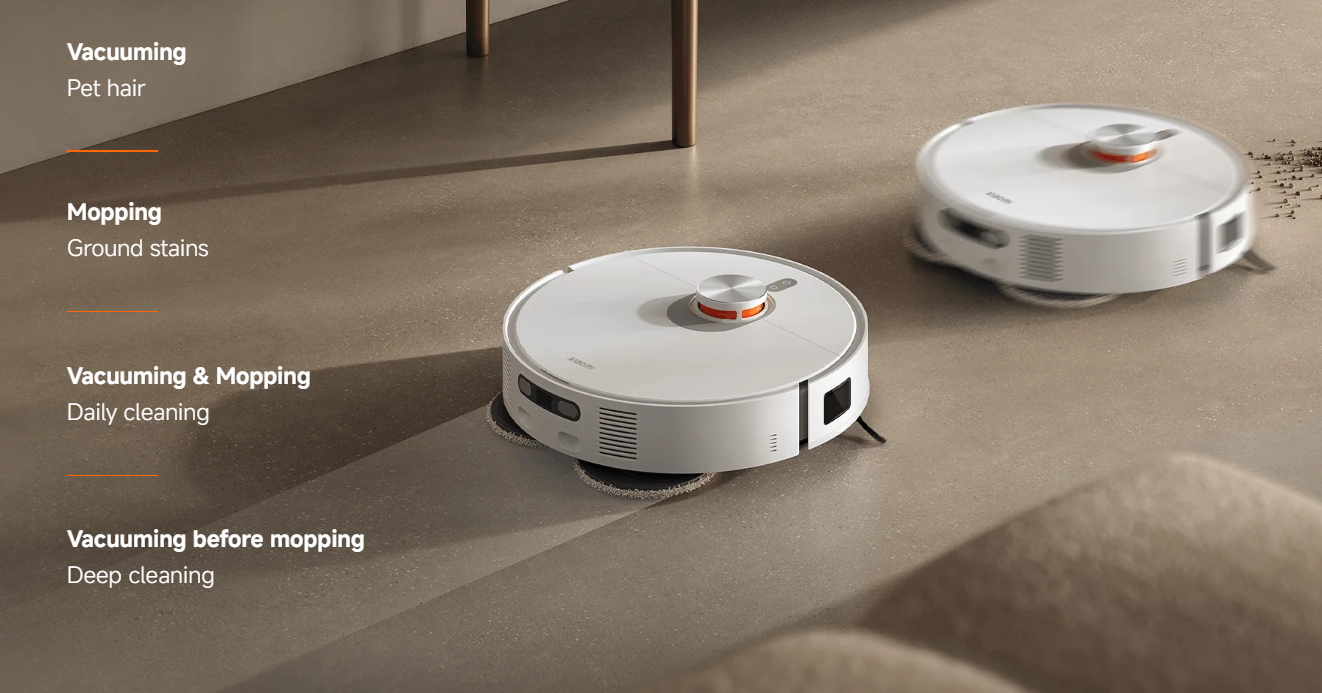 Dulkių siurblys - robotas Xiaomi X20 Pro, Balltas aprašymas - Prekės nuotrauka