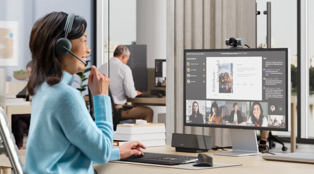 Logitech MX Brio 705 internetinė kamera verslui, spalva: grafito (960-001530) aprašymas - Prekės nuotrauka