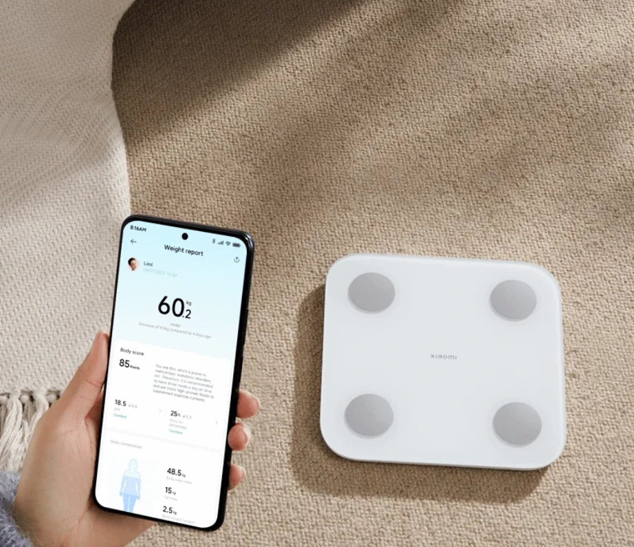 Xiaomi kūno sudėties svarstyklės 