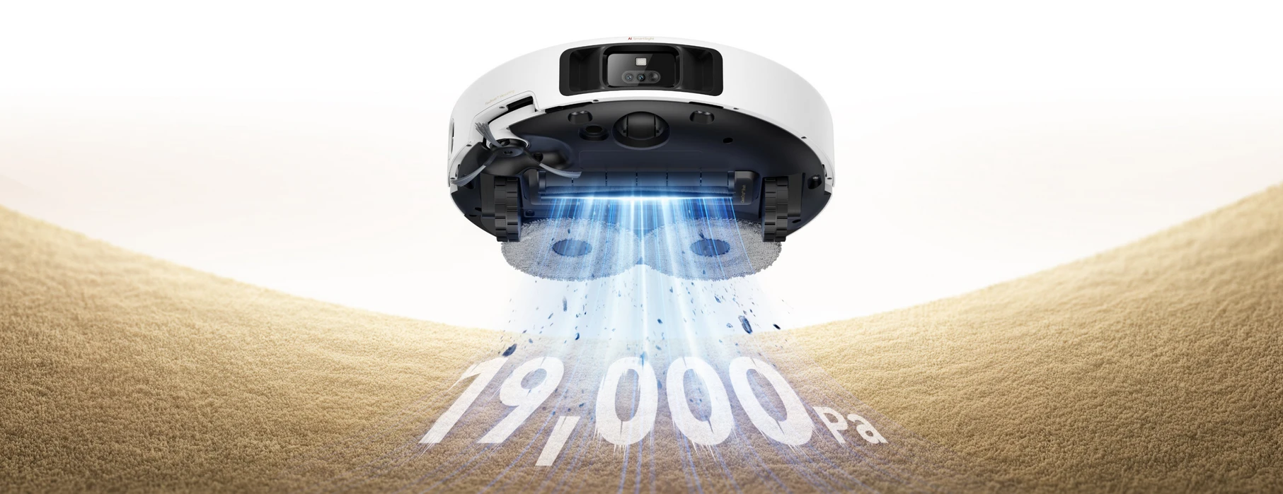 Dulkių siurblys - robotas Mova P50 Pro Ultra, Baltas aprašymas - Prekės nuotrauka