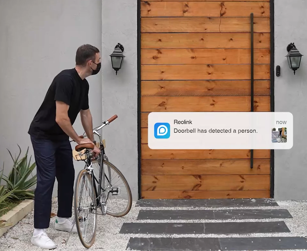 Išmanusis durų skambutis Reolink D340W su vaizdo funkcija aprašymas - Prekės nuotrauka