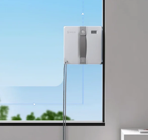 Langų valymo robotas Ecovacs WINBOT Mini, Pilkas aprašymas - Prekės nuotrauka