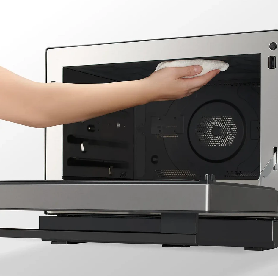 Mikrobangų krosnelė su kepsininės funkcija Panasonic NNCS88LBEPG, 1000 W, 31 l, Juoda aprašymas - Prekės nuotrauka