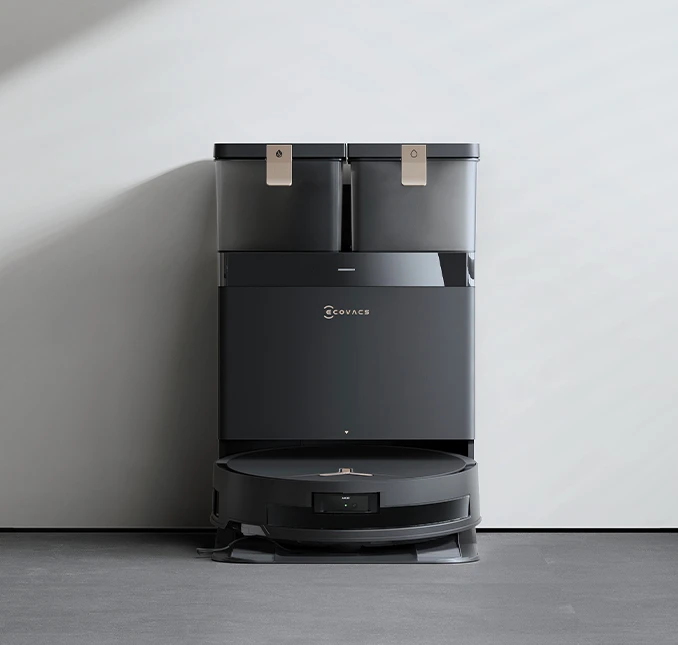 Dulkių siurblys - robotas Ecovacs Deebot T50 Max Pro Omni, Juodas aprašymas - Prekės nuotrauka