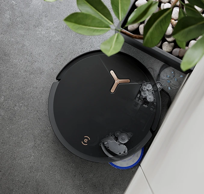 Dulkių siurblys - robotas Ecovacs Deebot T50 Max Pro Omni, Juodas aprašymas - Prekės nuotrauka