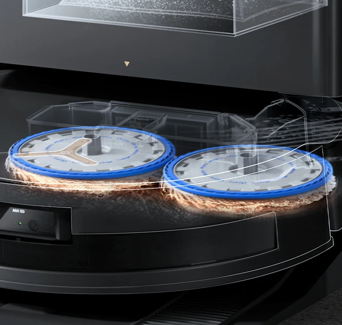 Dulkių siurblys - robotas Ecovacs Deebot T50 Max Pro Omni, Juodas aprašymas - Prekės nuotrauka