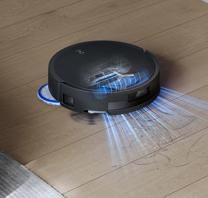 Dulkių siurblys - robotas Ecovacs Deebot T50 Max Pro Omni, Juodas aprašymas - Prekės nuotrauka