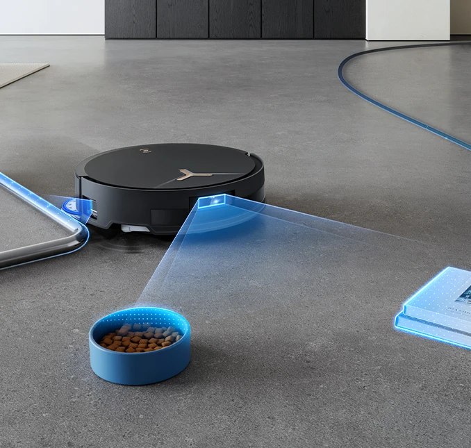 Dulkių siurblys - robotas Ecovacs Deebot T50 Max Pro Omni, Juodas aprašymas - Prekės nuotrauka