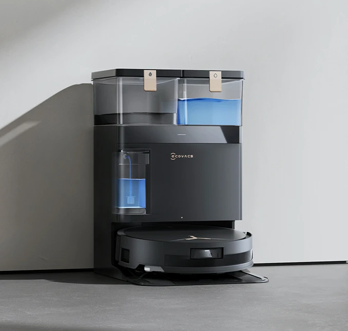 Dulkių siurblys - robotas Ecovacs Deebot T50 Max Pro Omni, Juodas aprašymas - Prekės nuotrauka