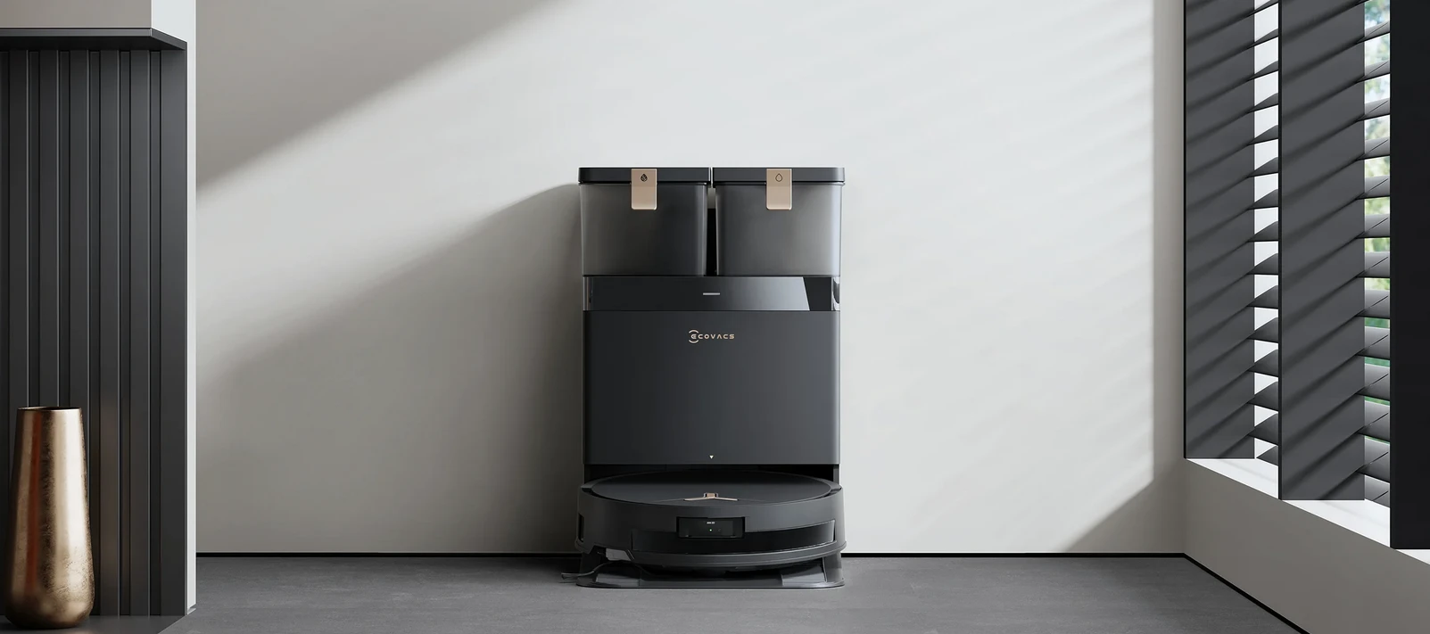 Dulkių siurblys - robotas Ecovacs Deebot T50 Max Pro Omni, Juodas aprašymas - Prekės nuotrauka