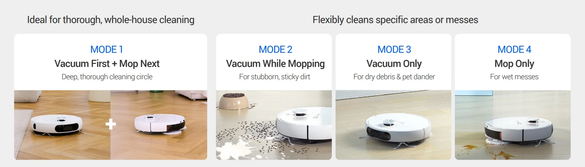 Dulkių siurblys - robotas EZVIZ CS-RS2-TWT2, Baltas aprašymas - Prekės nuotrauka