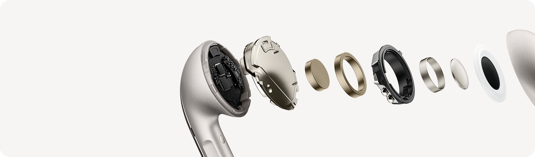 Belaidės ausinės Xiaomi Buds 5, Baltos aprašymas - Prekės nuotrauka