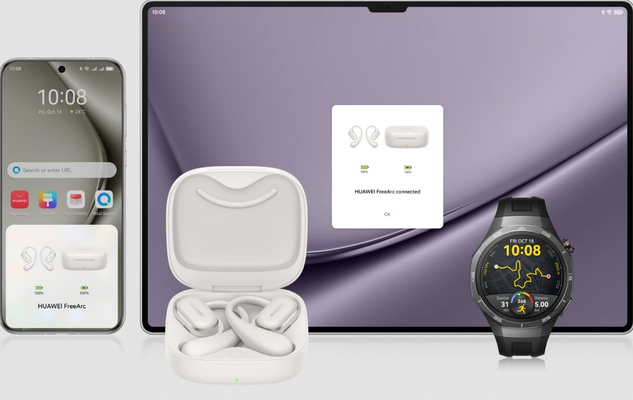 HUAWEI FreeArc Black aprašymas - Prekės nuotrauka