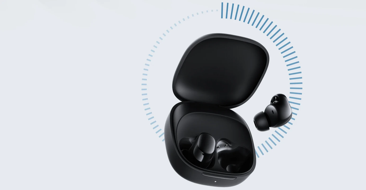 Belaidės ausinės Xiaomi Redmi Buds 6 Play, Juodos aprašymas - Prekės nuotrauka