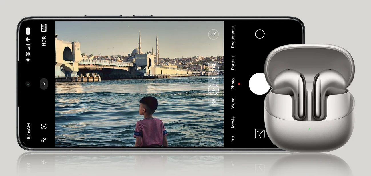 Belaidės ausinės Xiaomi Buds 5, Titano pilkos spalvos aprašymas - Prekės nuotrauka