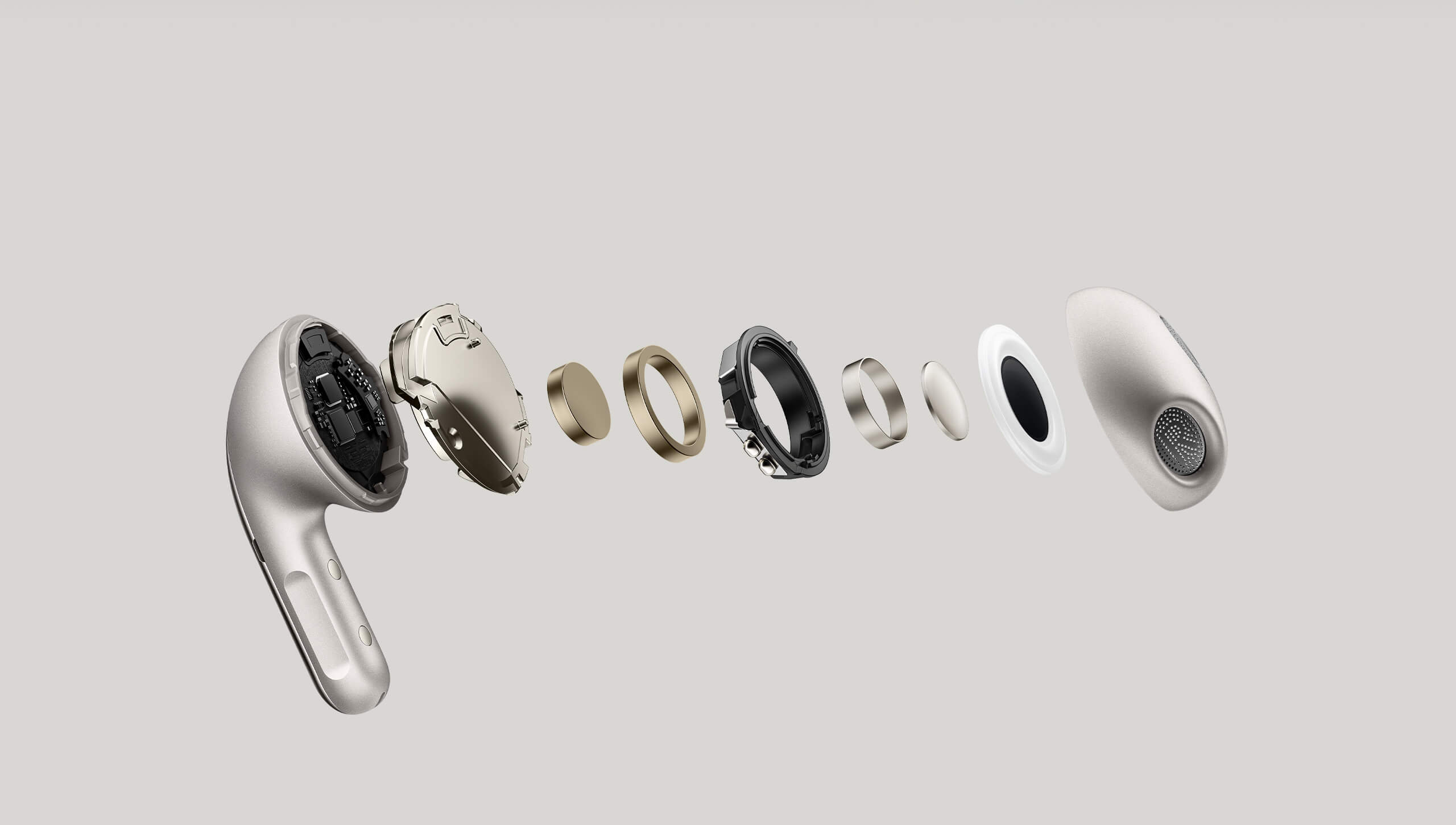 Belaidės ausinės Xiaomi Buds 5, Baltos aprašymas - Prekės nuotrauka