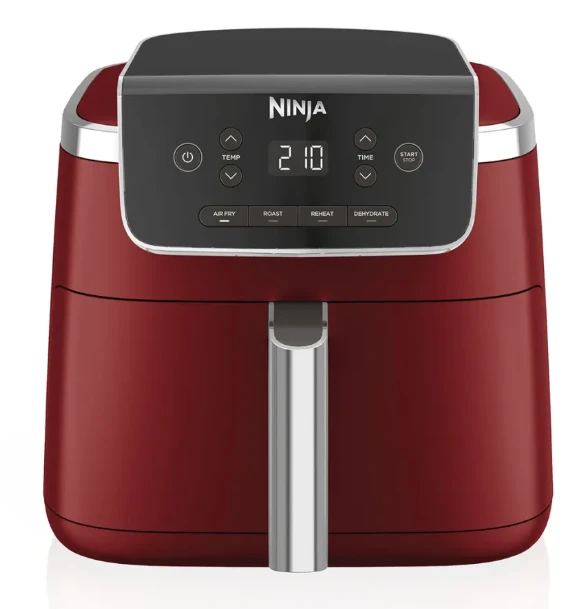 Karšto oro gruzdintuvė Ninja Air Fryer Pro 4.7L, spalva: tamsiai raudona aprašymas - Prekės nuotrauka
