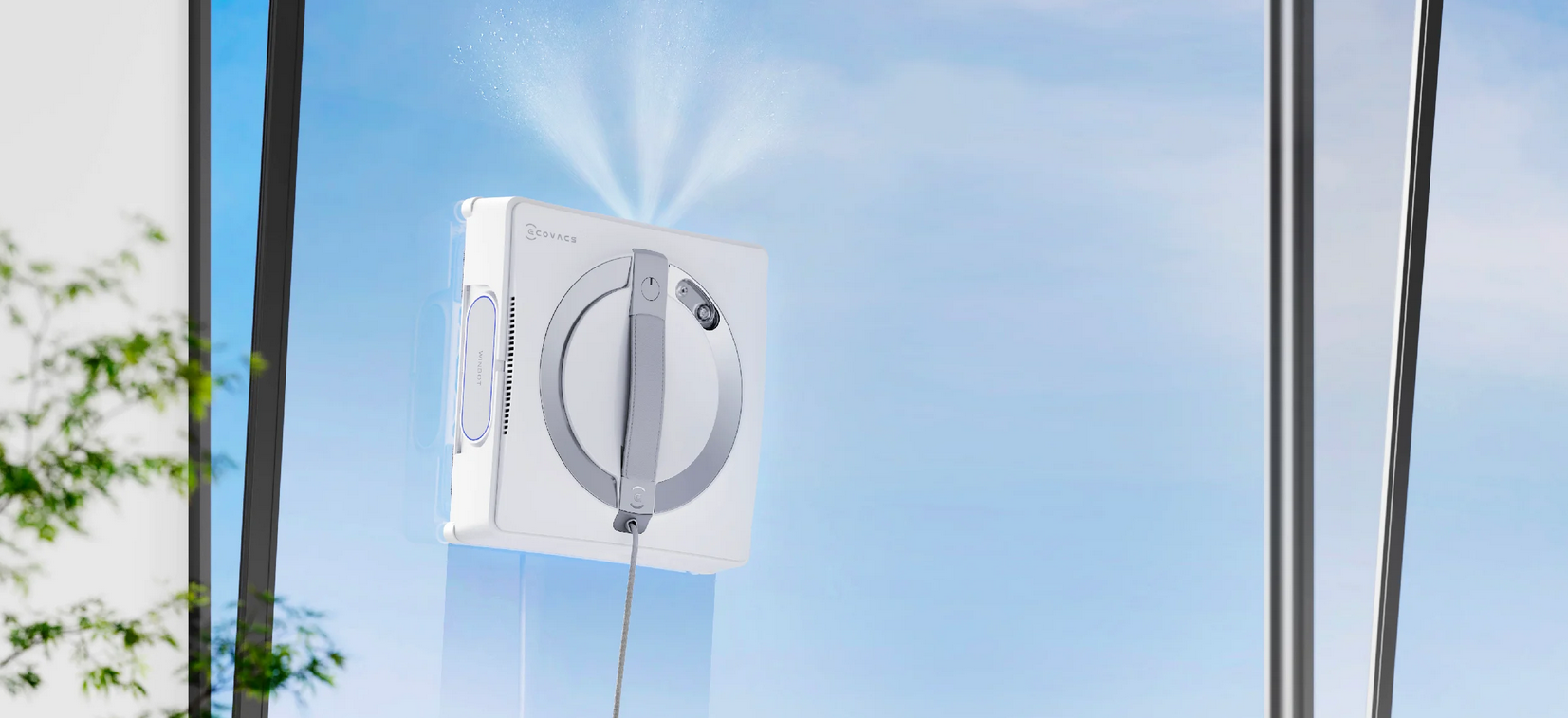 Langų valymo robotas Ecovacs Winbot W2 PRO OMNI, Baltas aprašymas - Prekės nuotrauka