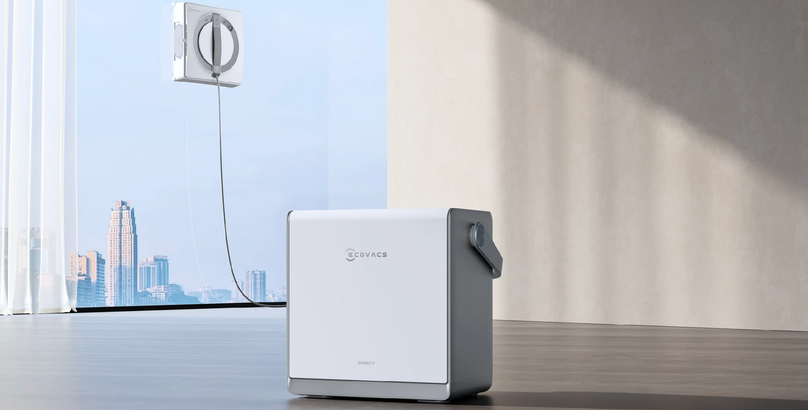 Langų valymo robotas Ecovacs Winbot W2 PRO OMNI, Baltas aprašymas - Prekės nuotrauka