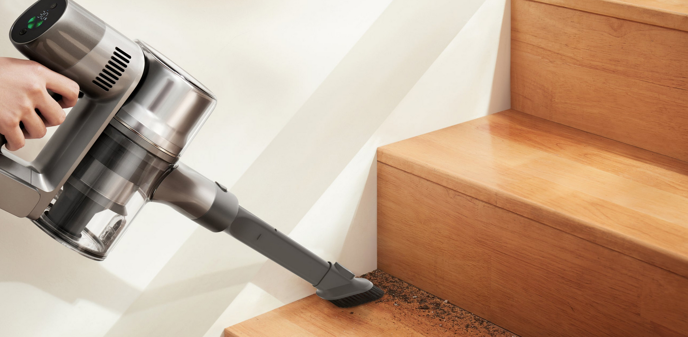 Dulkių siurblys-šluota su plovimo funkcija Dreame R20 Aqua, Pilkas aprašymas - Prekės nuotrauka