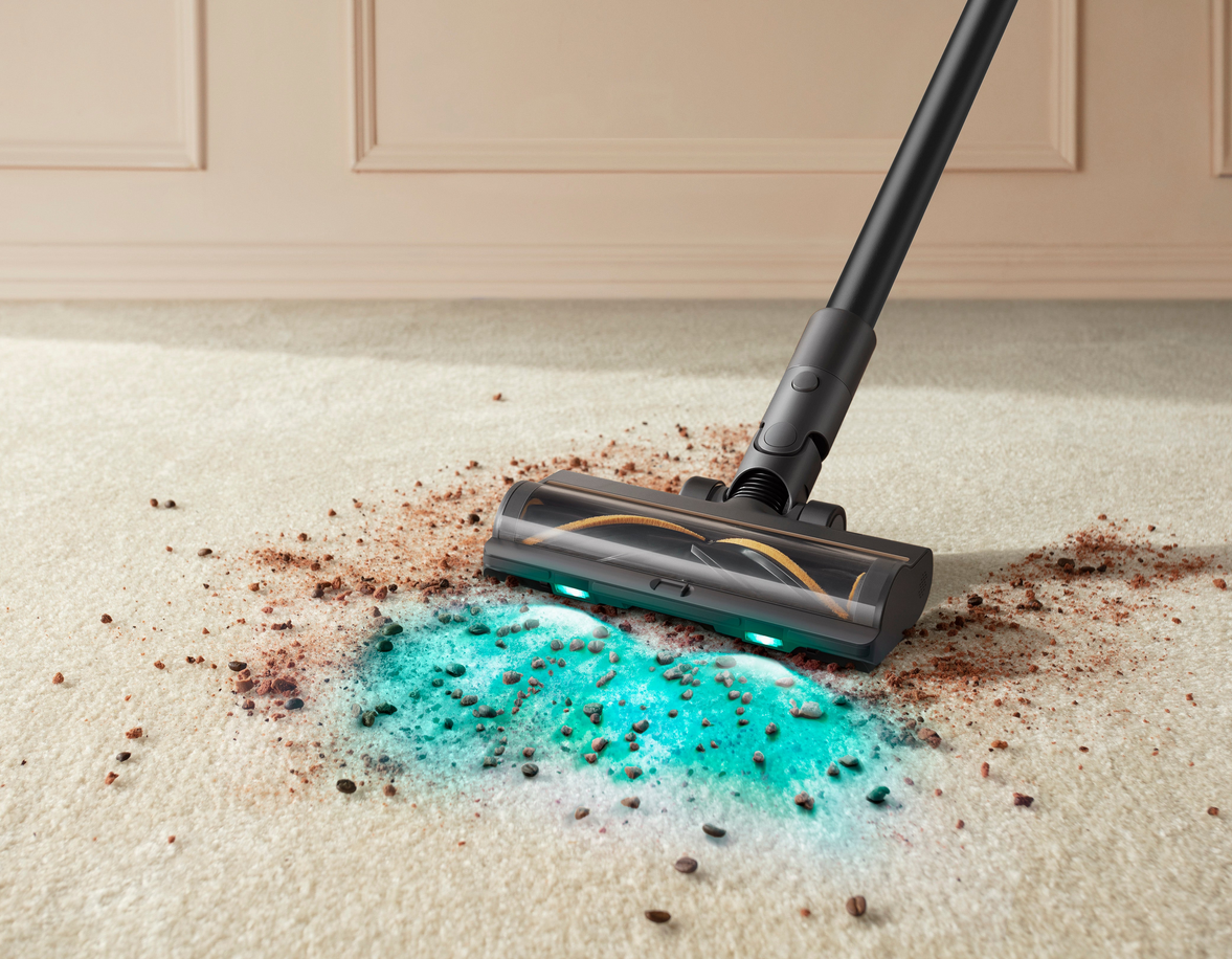 Dulkių siurblys-šluota su plovimo funkcija Dreame R20 Aqua, Pilkas aprašymas - Prekės nuotrauka