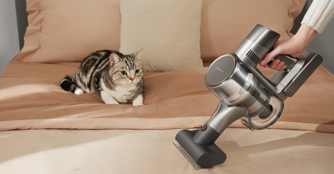 Dulkių siurblys-šluota su plovimo funkcija Dreame R20 Aqua, Pilkas aprašymas - Prekės nuotrauka