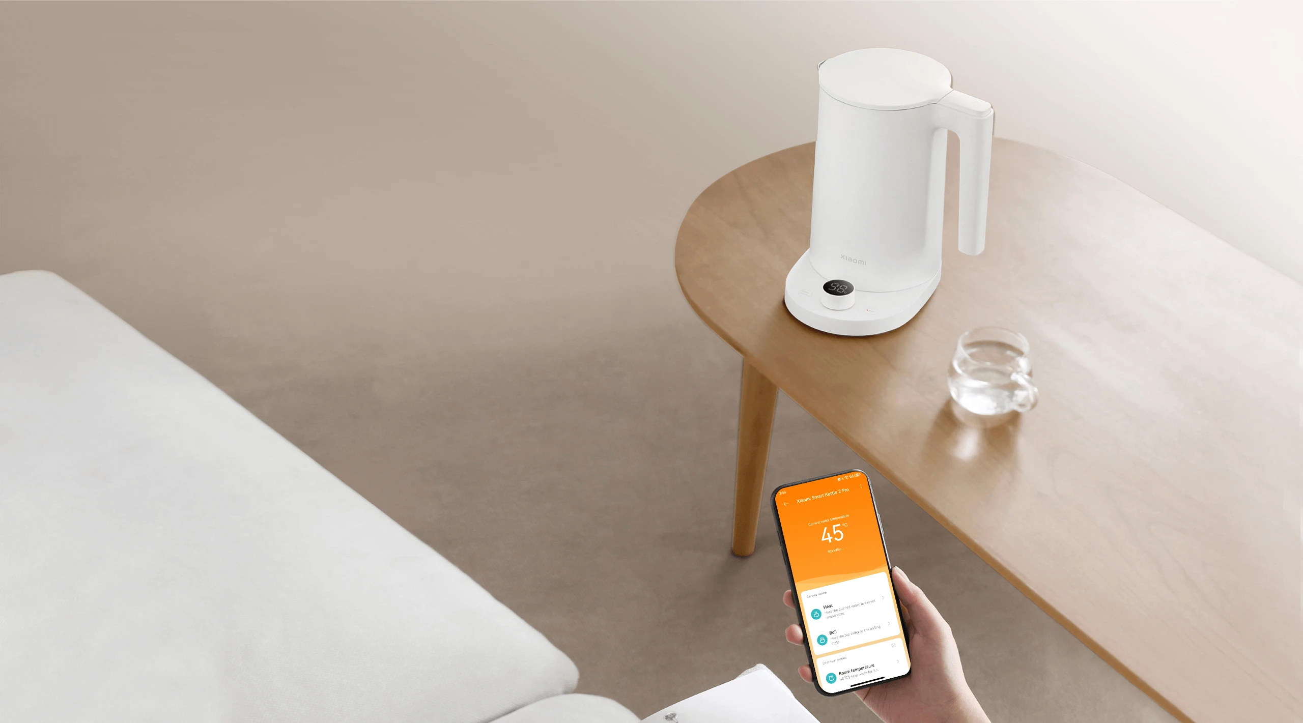 Elektrinis virdulys Xiaomi Smart Kettle 2 Pro,  | 1800 W | 1.7 L, Baltas aprašymas - Prekės nuotrauka