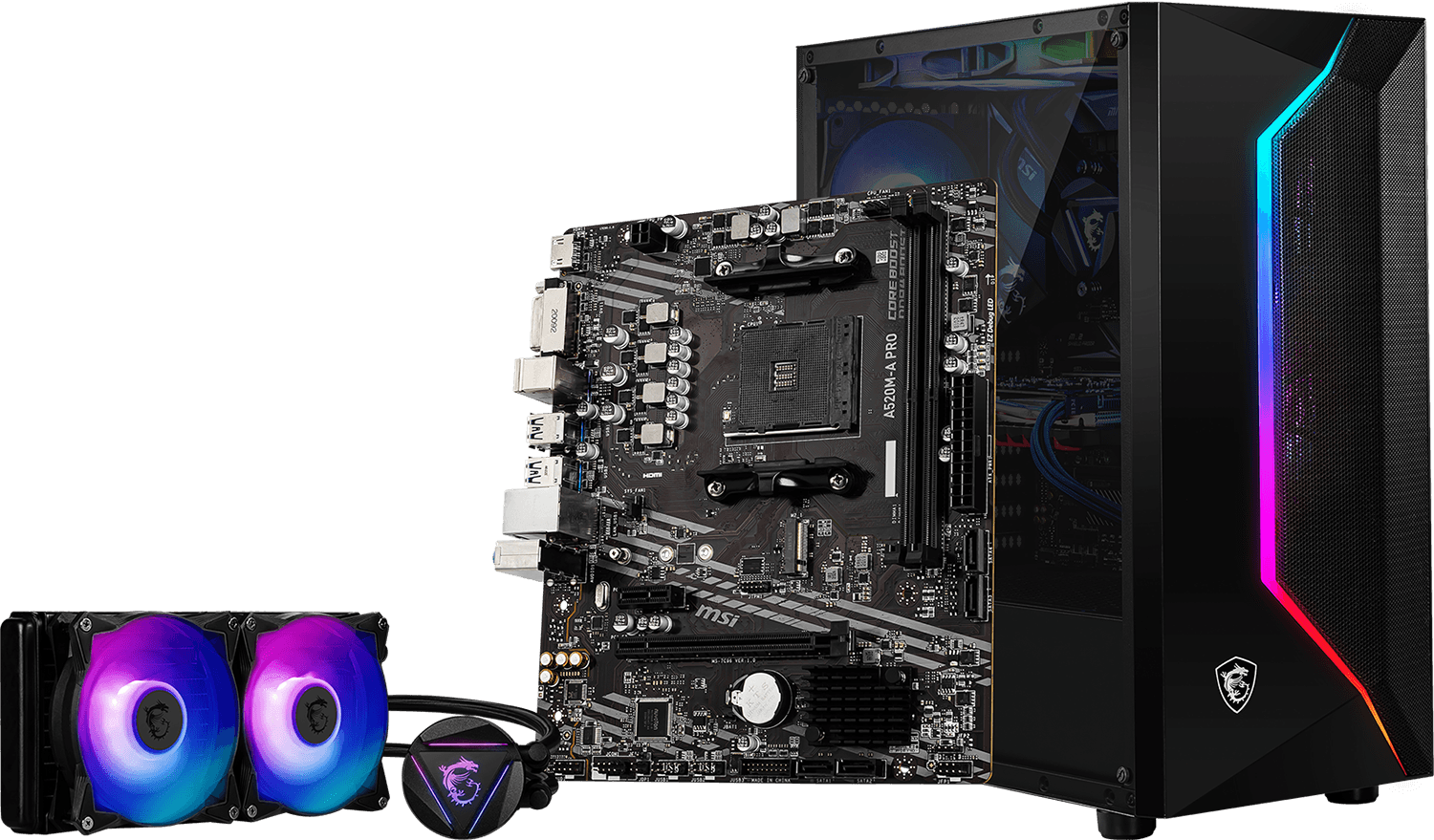 Pagrindinė plokštė MSI A520M-A PRO AM4 DDR4 1x M.2 4x SATA HDMI DVI-D M-ATX aprašymas - Prekės nuotrauka