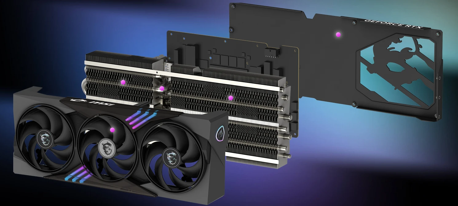 Vaizdo plokštė MSI GeForce RTX 5070 GAMING TRIO OC 12GB DLSS 4 aprašymas - Prekės nuotrauka
