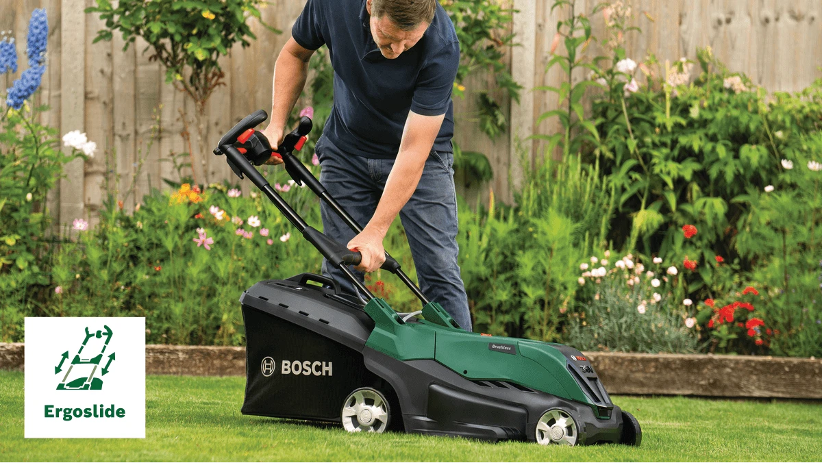 Vejapjovė Bosch AdvancedRotak 36V-40-650 - 1 x 4,0 Ah akumuliatorius | kroviklis (06008B9F00) aprašymas - Prekės nuotrauka