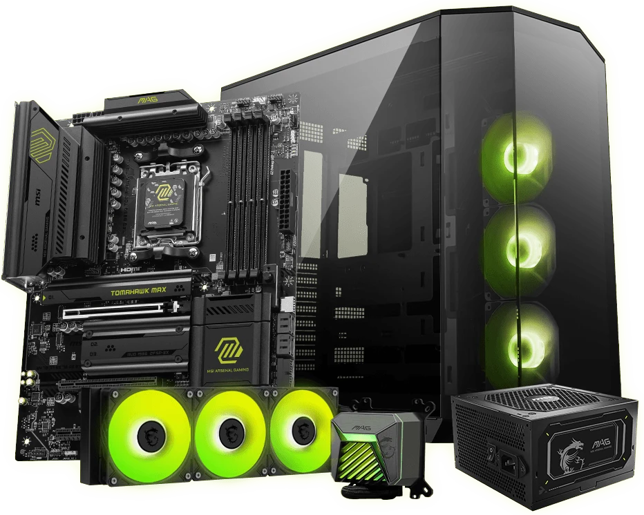 Pagrindinė plokštė MSI MAG B850 TOMAHAWK MAX WIFI | AMD B850 | SAM5 | ATX | Atmintis DDR5 | Atminties lizdai 4 | 3x PCI Express 16x | 4x M.2 | 1x HDMI aprašymas - Prekės nuotrauka