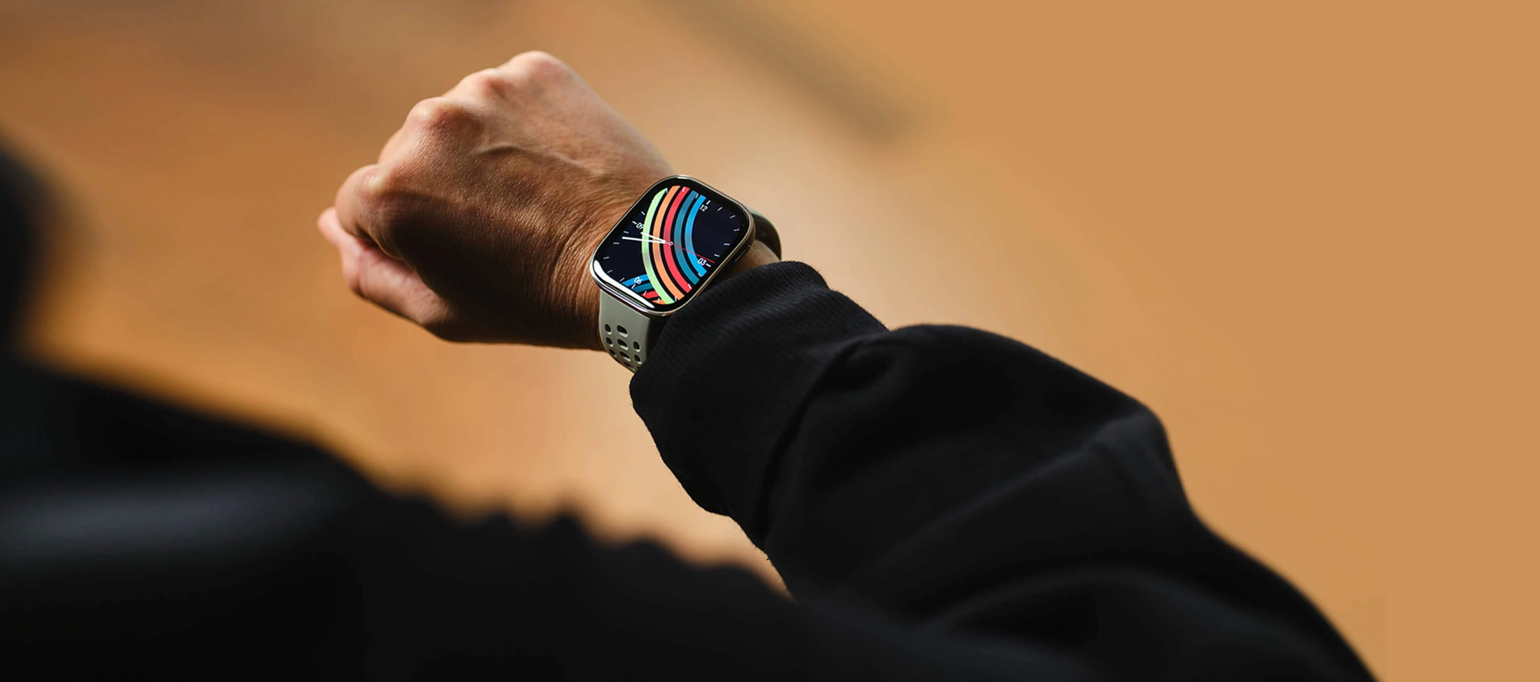 Išmanusis laikrodis Amazfit Bip 6, Kreminės spalvos su rusvu dirželiu aprašymas - Prekės nuotrauka