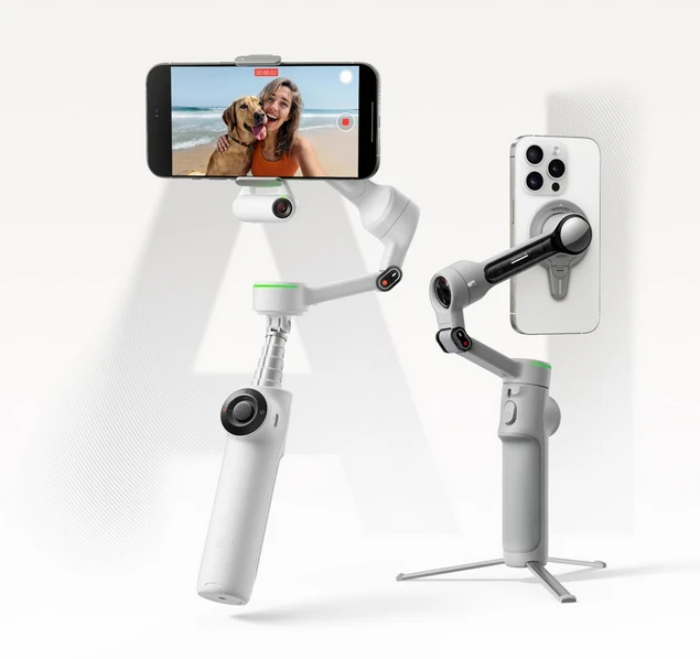 Insta360 Flow 2 Pro vaizdo stabilizatorius telefonui, Pilkas aprašymas - Prekės nuotrauka