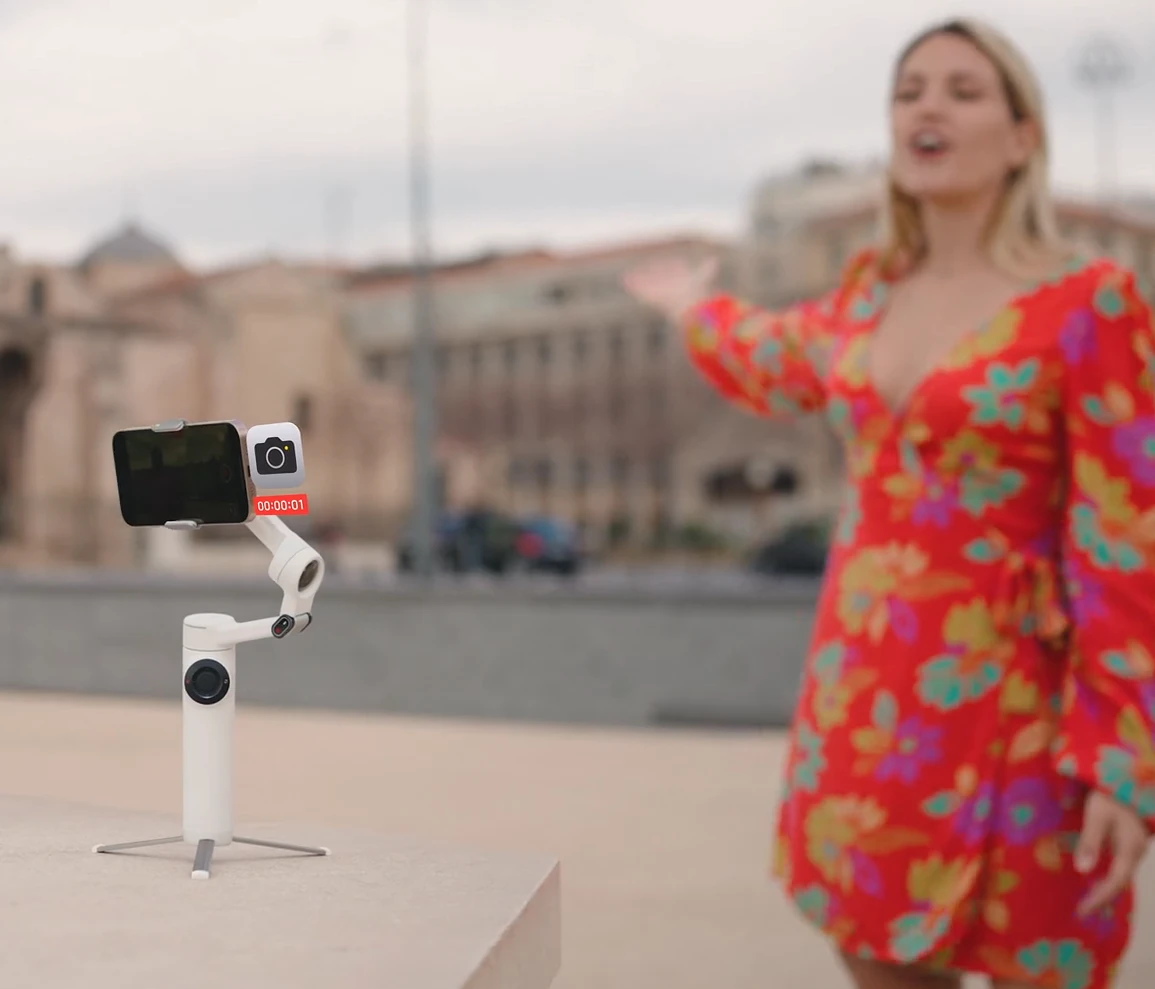 Insta360 Flow 2 Pro vaizdo stabilizatorius telefonui, Pilkas aprašymas - Prekės nuotrauka