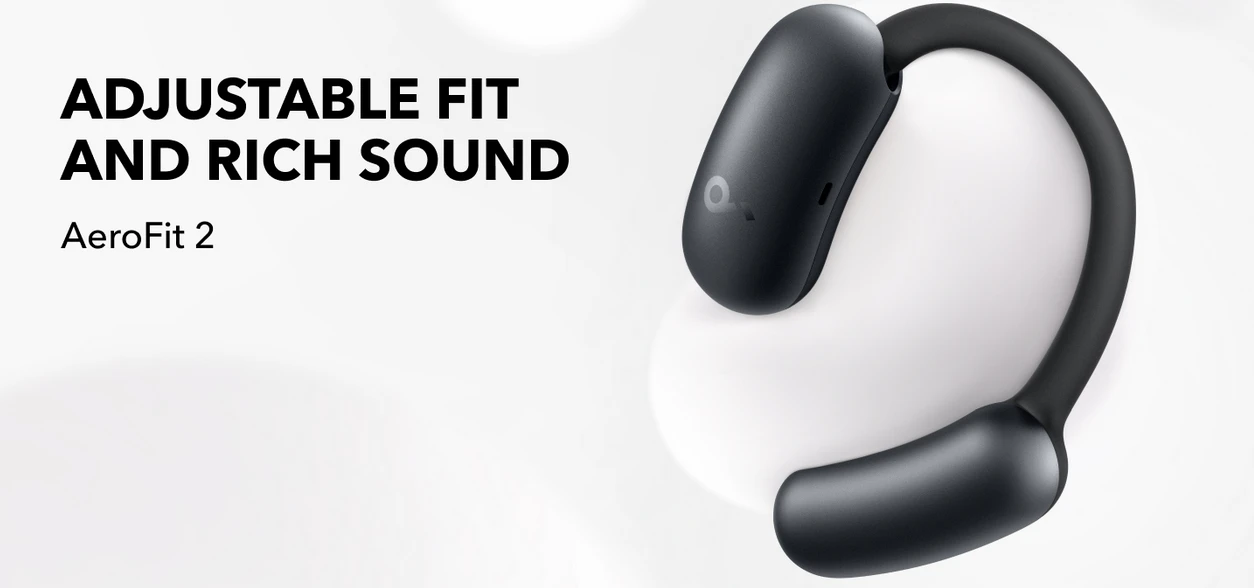 Ausinės Anker Soundcore Aero Fit 2, žalios spalvos aprašymas - Prekės nuotrauka