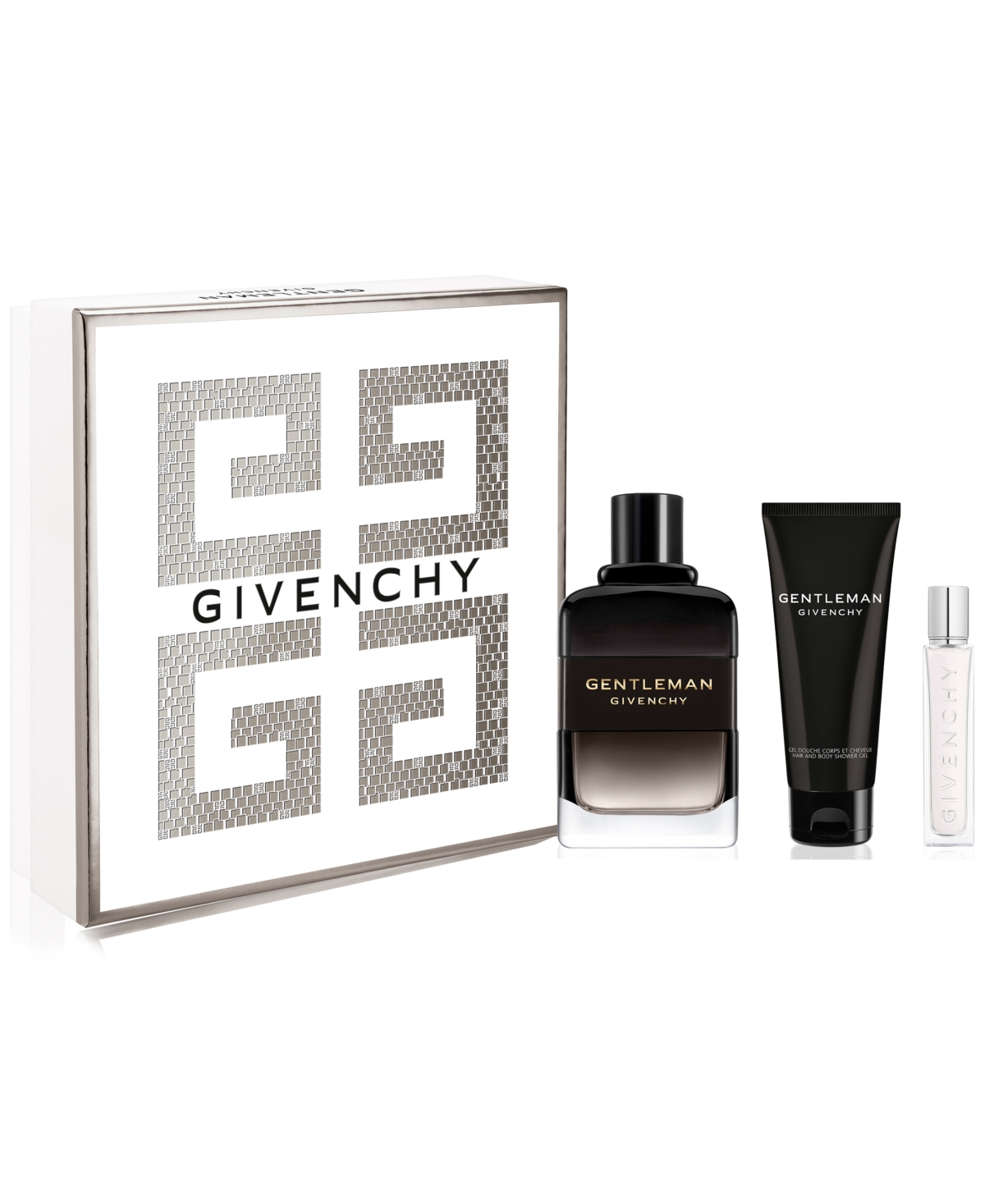 Givenchy Gentleman Boisée rinkinys vyrams (kvepalai EDP, 60 ml + dušo želė 75 ml) aprašymas - Prekės nuotrauka