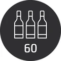 Pilnai įmontuojamas vyno šaldytuvas Caso WineDeluxe WD 60 aprašymas - Prekės nuotrauka