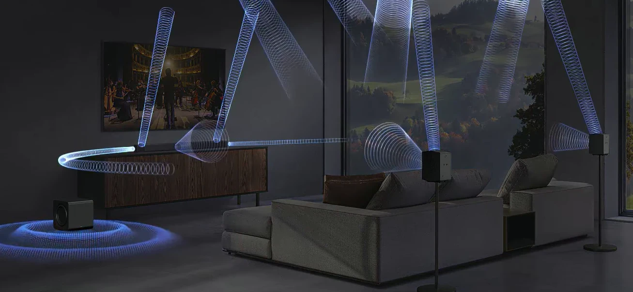 Namų kino sistema Samsung HW-Q930F 9.1.4 Dolby Atmos Soundbar aprašymas - Prekės nuotrauka