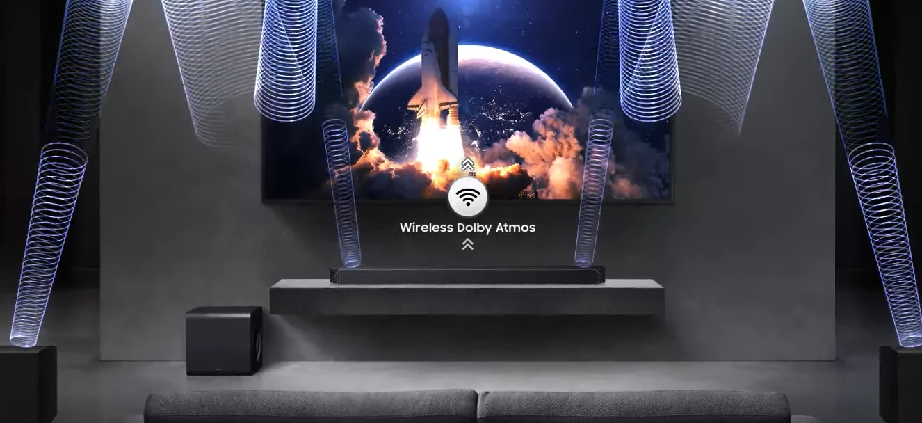 Namų kino sistema Samsung HW-Q930F 9.1.4 Dolby Atmos Soundbar aprašymas - Prekės nuotrauka