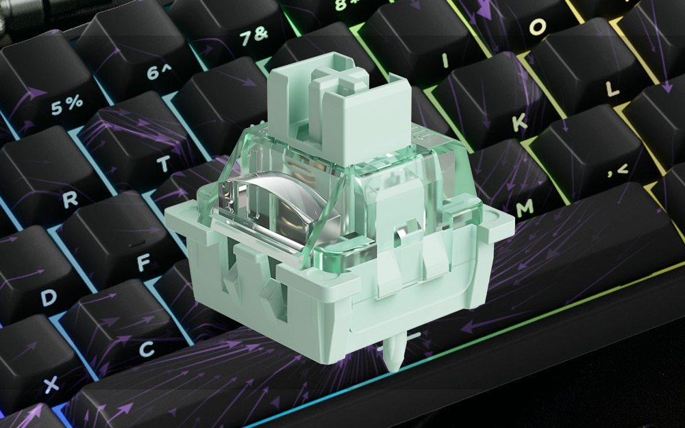 Other Laidinė klaviatūra Akko MonsGeek FUN60 Pro Gaming, USB-C, RGB, magnetiniai perjungikliai, ANSI (US), Juodos spalvos aprašymas - Prekės nuotrauka