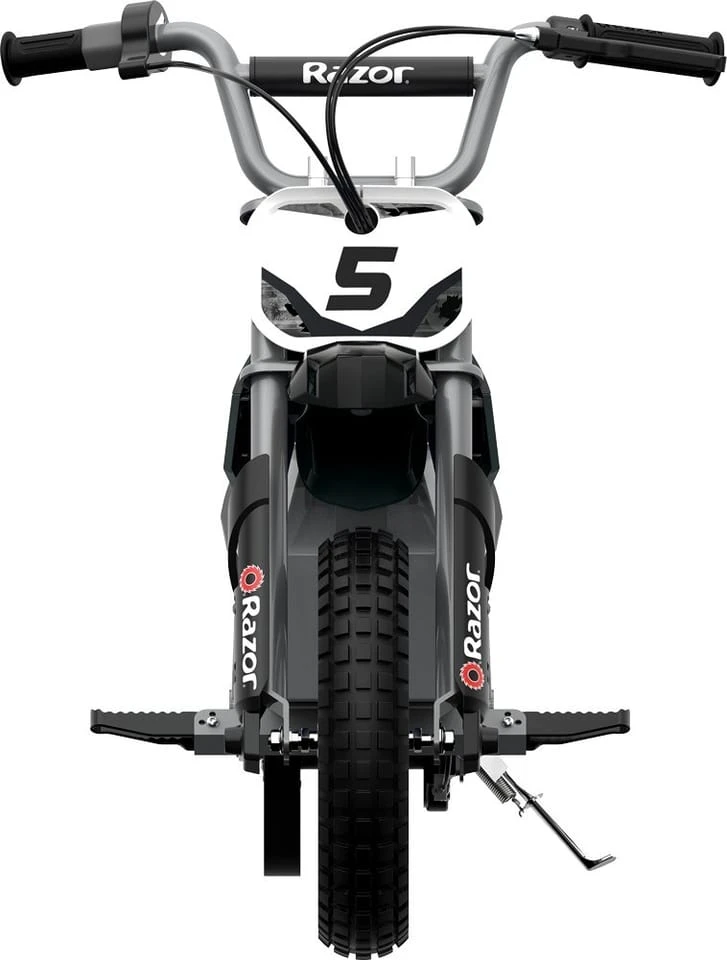 Elektrinis motociklas RAZOR Motor MX350 Dirt, Juodos ir pilkos spalvos aprašymas - Prekės nuotrauka