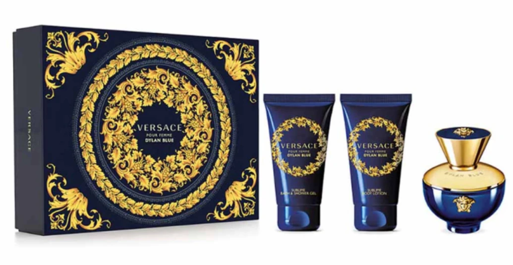 Kvepalų rinkinys moterims Versace Dylan Blue Pour Femme (EDP, 50 ml + kūno losjonas, 50 ml + dušo želė, 50 ml) aprašymas - Prekės nuotrauka