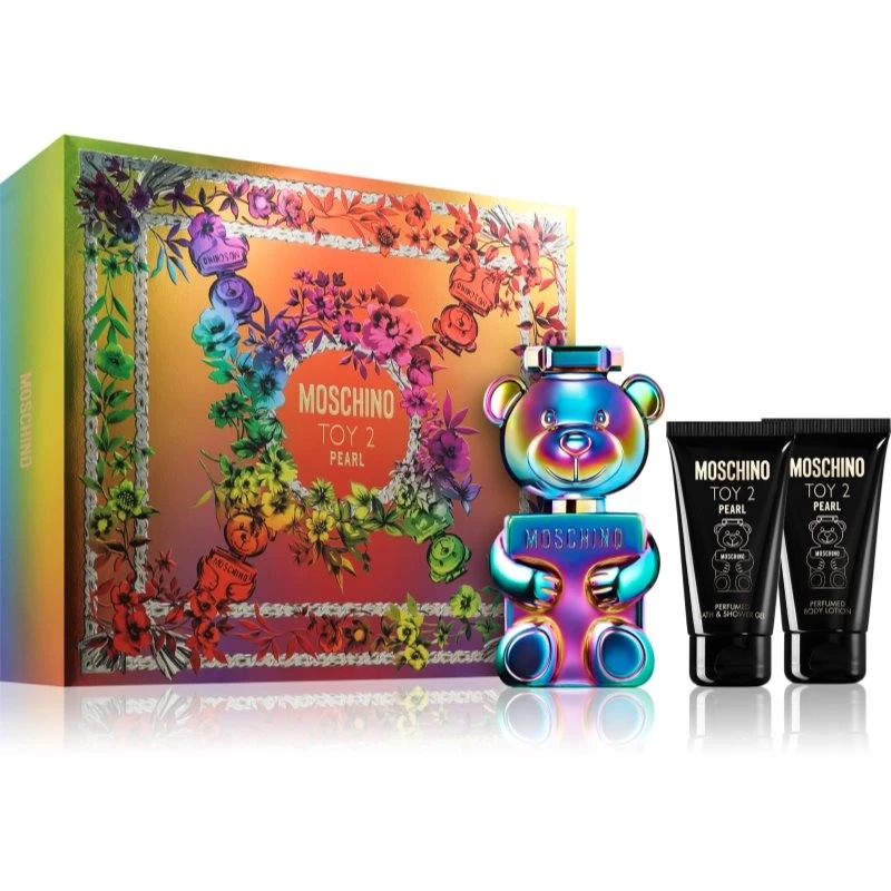 Unisex dovanų rinkinys Moschino Toy 2 Pearl, EDP 50 ml + kūno losjonas 50 ml + dušo želė 50 ml aprašymas - Prekės nuotrauka