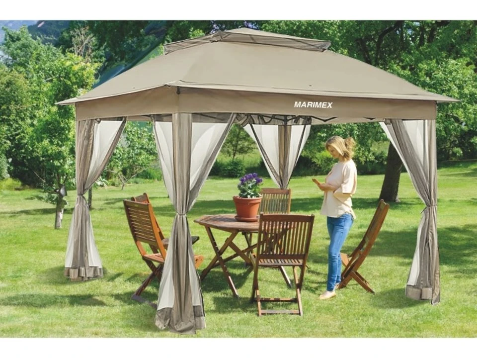 Lauko pavėsinė Marimex Garden Vista, smėlio spalvos (10970574) aprašymas - Prekės nuotrauka