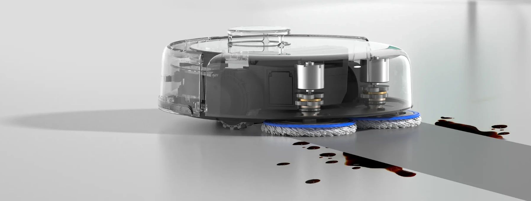 Dulkių siurblys - robotas Ecovacs DEEBOT mini Blue, Baltas aprašymas - Prekės nuotrauka