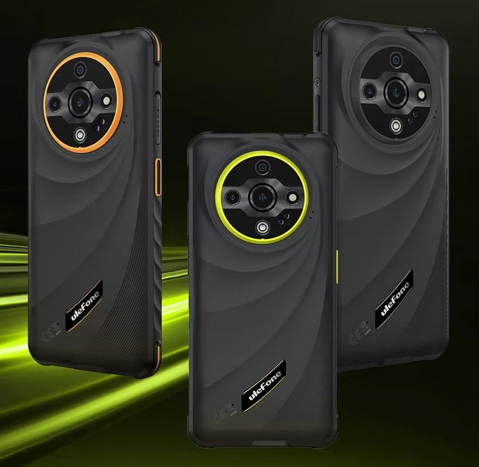 Išmanusis telefonas Ulefone Armor X31 Pro 8/256 GB, Juodos ir žalios spalvos aprašymas - Prekės nuotrauka