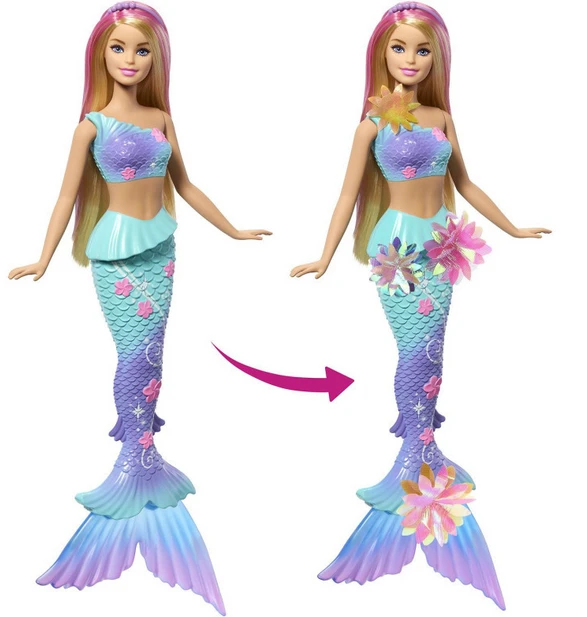Šviesiaplaukė undinėlė Mattel Barbie Dreamtopia Blooming Magic (JDM72) aprašymas - Prekės nuotrauka