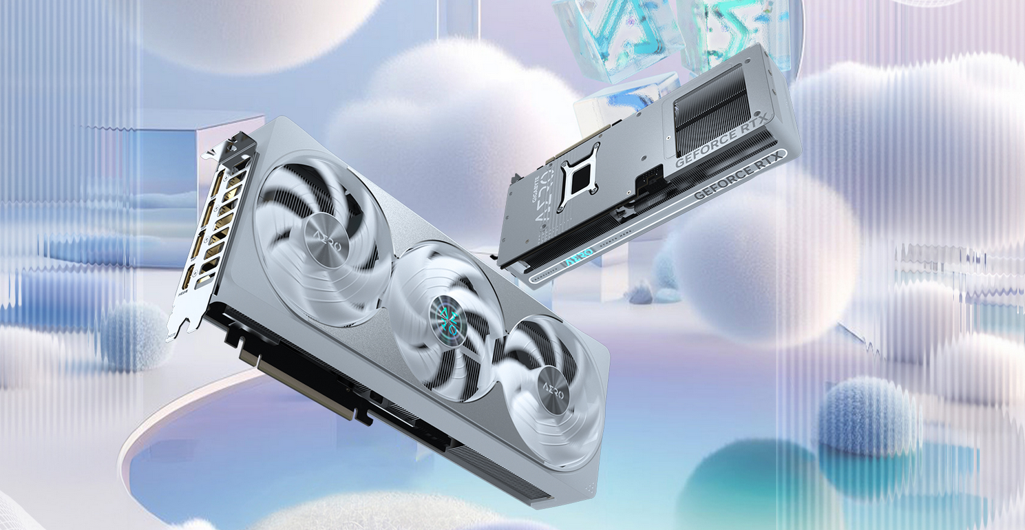 Vaizdo plokštė GIGABYTE GeForce RTX 5080 AERO OC SFF 16GB GDDR7, 256bit, PCI-E 5.0, 2730 MHz Core Clock, 3 x DisplayPort, 1 x HDMI, GV-N5080AERO OC-16GD aprašymas - Prekės nuotrauka