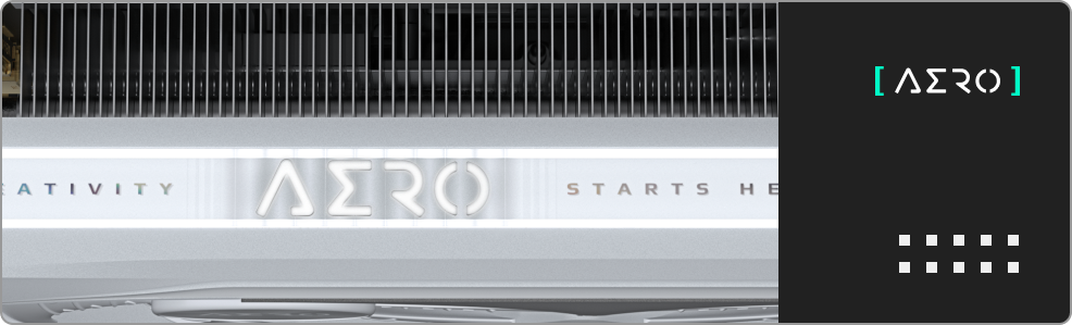 Vaizdo plokštė GIGABYTE GeForce RTX 5080 AERO OC SFF 16GB GDDR7, 256bit, PCI-E 5.0, 2730 MHz Core Clock, 3 x DisplayPort, 1 x HDMI, GV-N5080AERO OC-16GD aprašymas - Prekės nuotrauka